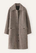 Raglan-sleeve coat, Mink, webstill