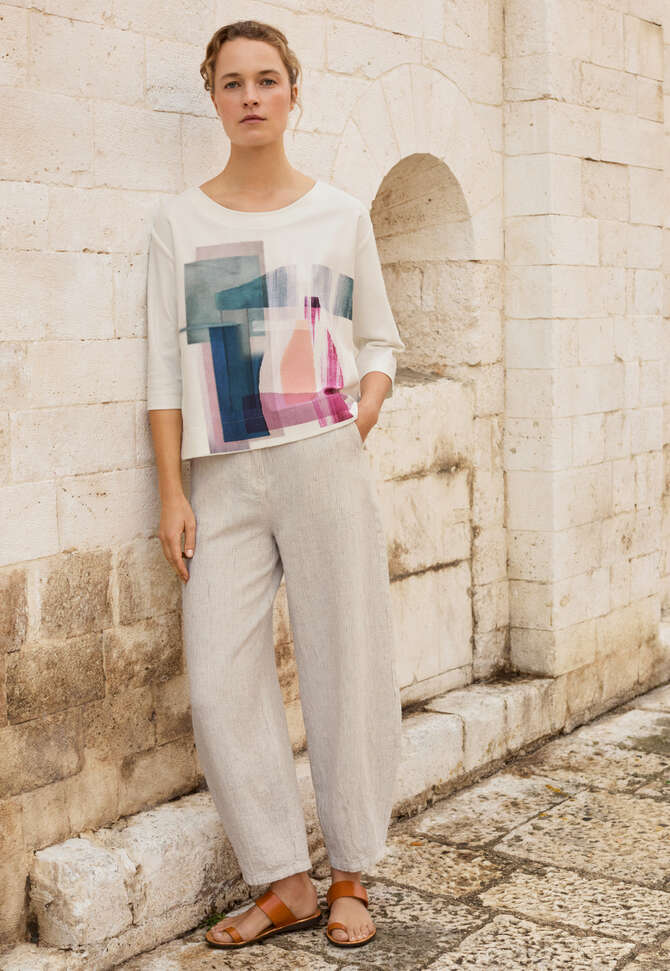 Printed top, Teal magenta, completeTheLook