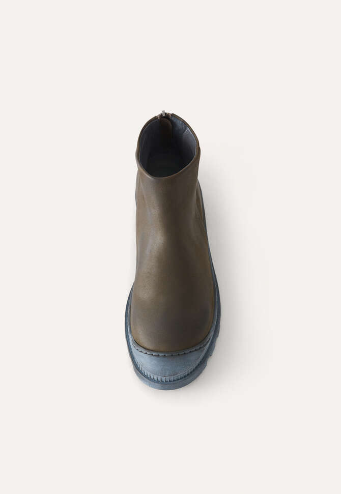 Zip-back ankle boots, Dark green, completeTheLook