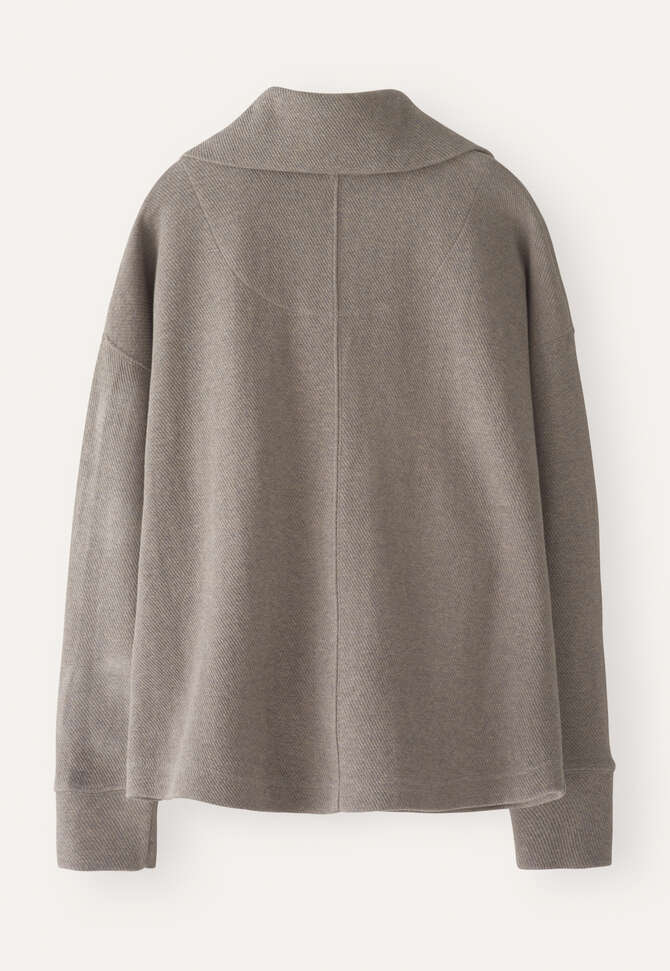 Funnel-neck tunic, Dark stone, completeTheLook