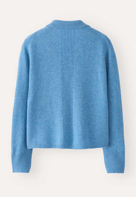 Knitted jacket, Soft marine, completeTheLook