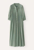 Striped maxi-length dress, Pine green, webstill