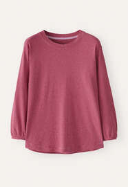 Striped jersey top, Pink red, webstill