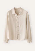 Collared blouse, Pale natural, webstill