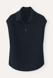 Sleeveless sweater, Blue black, webstill
