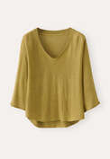 V-neck sweater, Dark lime, webstill