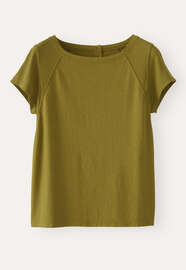 Raglan-sleeve top, Dark lime, webstill