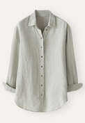 Textured weave overshirt, Pale sage, webstill