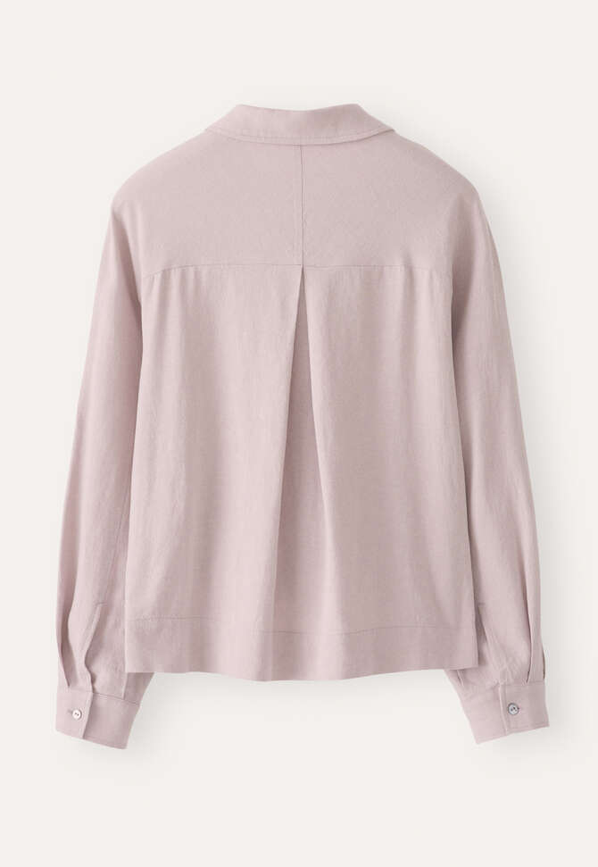 Curved-sleeve blouse, Orchid rose, completeTheLook