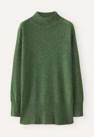 Funnel-neck sweater, Evergreen, webstill