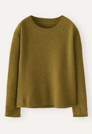 Round-neck sweater, Lichen green, webstill
