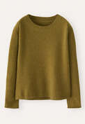 Round-neck sweater, Lichen green, webstill