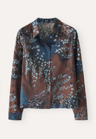 Printed shirt, Brown blue, webstill