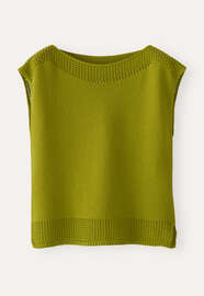 Crochet-stitch sweater, Dark lime, webstill