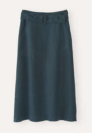 Seam-detail skirt, Washed petrol, webstill