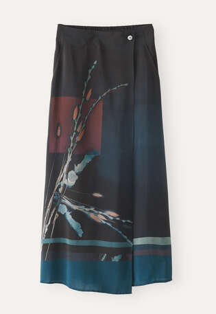 Printed skirt, Midnight, webstill