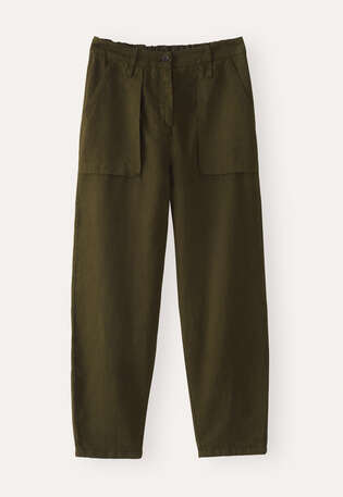 Tapered leg trousers, Peat, webstill