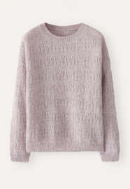 Textured striped sweater, Pale lavender, webstill