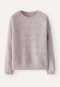 Textured striped sweater, Pale lavender, webstill