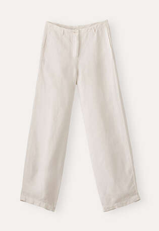Wide-leg trousers, Ecru, webstill