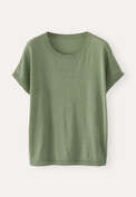 Short-sleeve knit, Soft green, webstill
