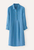 Bib-detail dress, Marine, webstill