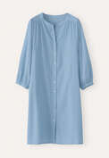 Fine-striped button-through dress, Marine, webstill