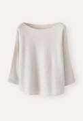 Boat-neck sweater, Grey pearl, webstill
