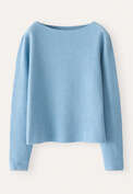 Boat-neck sweater, Soft ocean, webstill
