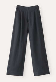 Wide-leg trousers, Washed black, webstill