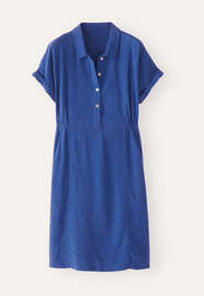 Collared short dress, Cobalt, webstill