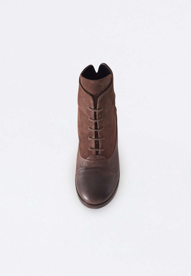 Lace-up boots, Brown, completeTheLook