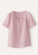 Pleated short-sleeve top, Lilac rose, webstill