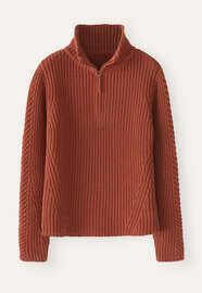 Zip-neck sweater, Chilli, webstill