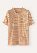 Striped T-shirt, Orange white, webstill