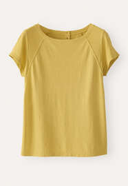 Raglan-sleeve top, Yellow jasmine, webstill
