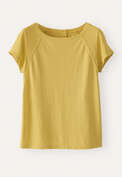 Raglan-sleeve top, Yellow jasmine, webstill
