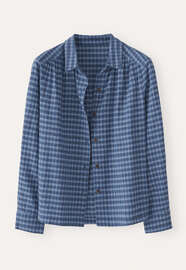 Checked shirt, Indigo denim, webstill