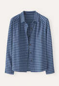 Checked shirt, Indigo denim, webstill