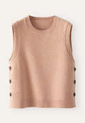 Sleeveless sweater, Soft apricot, webstill