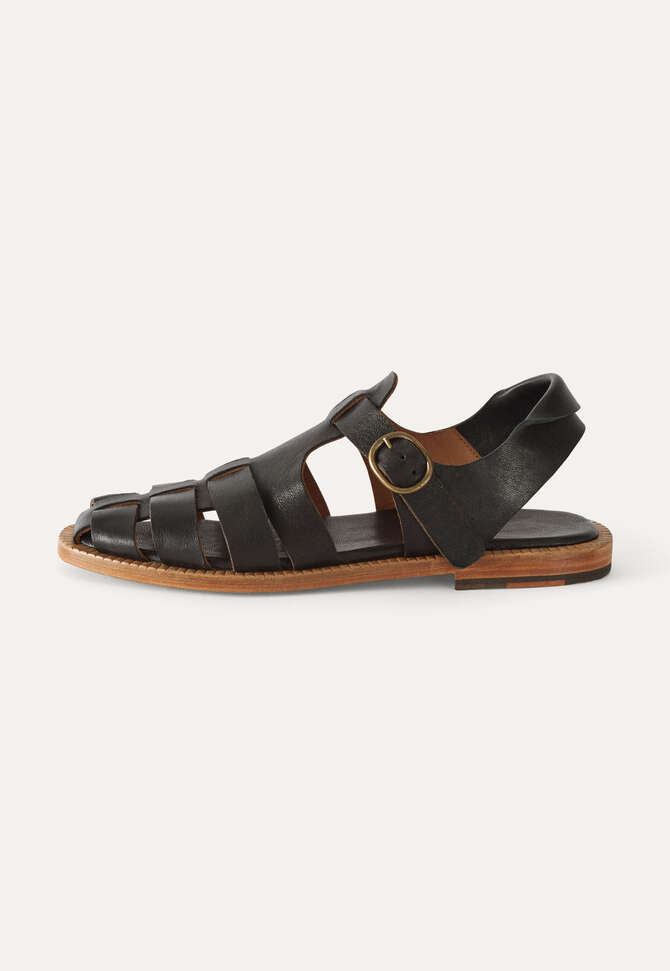Caged sandals, Black, completeTheLook