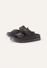 Chunky-buckle sandals, Nero, webstill