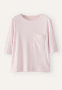 Pocket-detail T-shirt, Ice pink, webstill