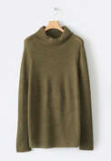 High-neck sweater, Moss, webstill