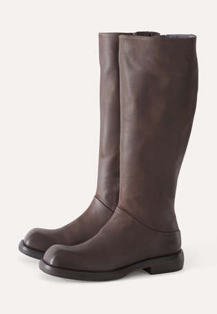 Knee-high boots, Chocolate, webstill