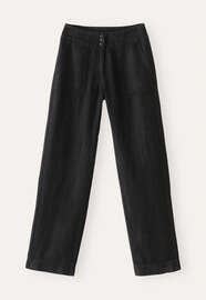 Relaxed straight-leg trousers, Washed black, webstill