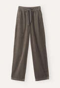 Elasticated trousers, Dark taupe, webstill