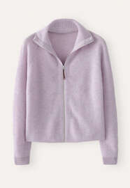 Zip-front cardigan, Pink lavender, webstill