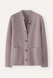 Knitted jacket, Mauve cream, webstill