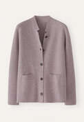 Knitted jacket, Mauve cream, webstill